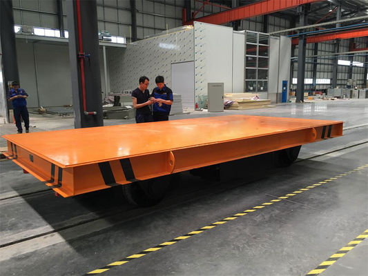 Hochtemperaturbeständiger Pfannentransferwagen mit einer Tragfähigkeit von 20–150 Tonnen und batteriebetriebenem Schienenführungssystem